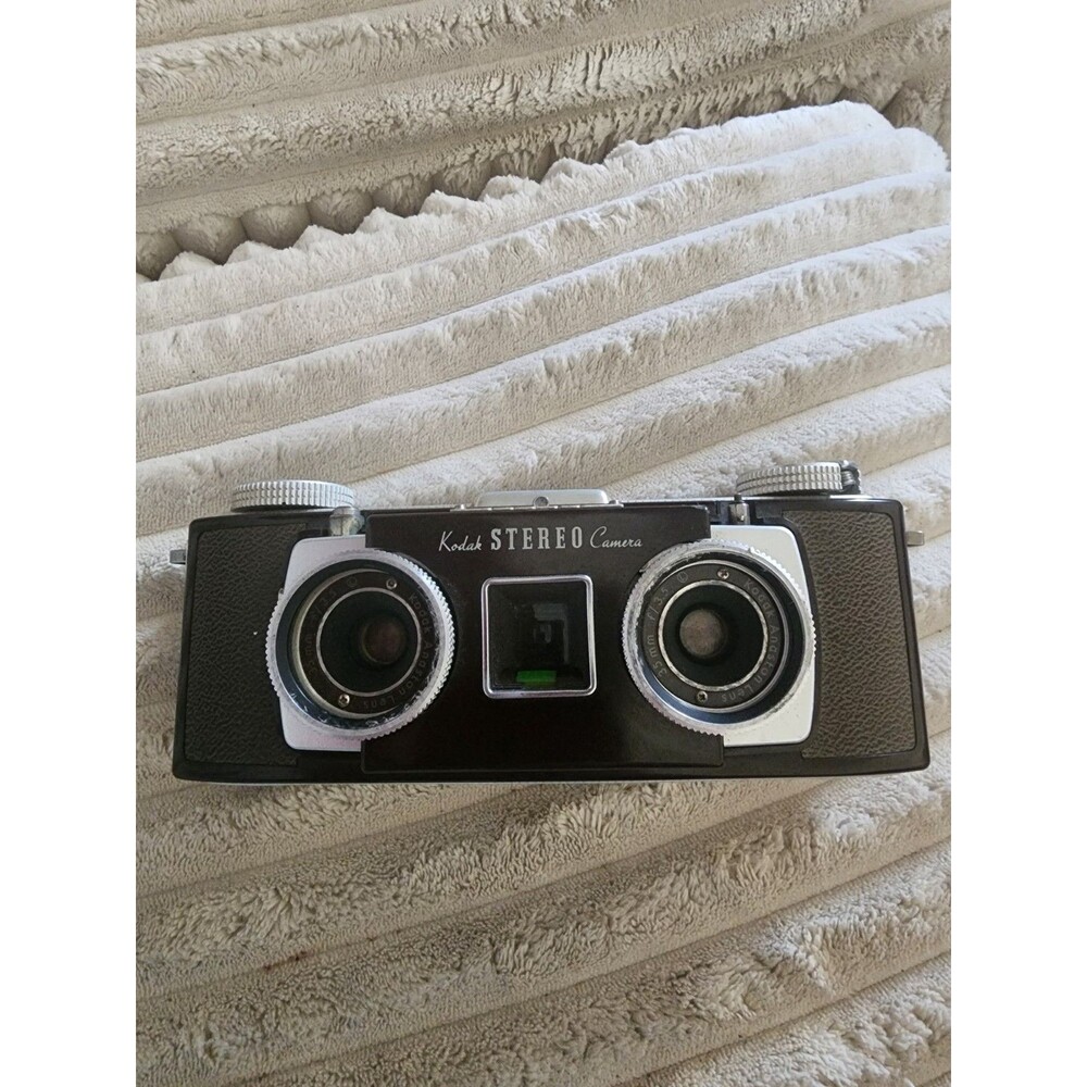 KODAK 35mm STEREO CAMERA W/ TWIN ANASTON F3.5 LENSES - TESTED SHUTTERS WORK